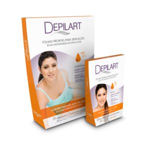 Folhas Prontas para Depilação - Facial - Mel
