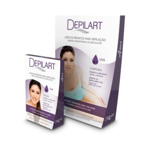 Lenços Prontos para Depilação Facial - Uva