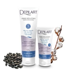 Kit Creme Depilatório Depilart Corporal e Facial | Depilação Rápida Sem Dor 5 Min