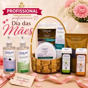 Kit Depilação Profissional Depilart Completo | Roll-On + Cera Granulada + Pré e Pós + Rolo 50m + Lenços